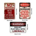 thumbnail image 4 of Placa Metal Vintage Advertencia Pintura Hierro Rectangular Bar para El 20x30cm 3 Uds., 4 of 6
