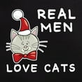 thumbnail image 3 of CafePress - Real Men Love Cats Men's Dark Pajamas - Men's Dark Loose Fit Cotton Pajama Set, 3 of 7