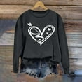thumbnail image 5 of Mifsaly Valentines Day Sweatshirts for Women Girlfriend Gifts Hearts Print Shirts Going Out Dressy Casual Tops Pullover Festival Party Blouse Trendy Spring Summer Daily Outfits M, 5 of 5