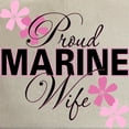 thumbnail image 2 of CafePress - Proud Marine Wife Cap - Adjustable 100% Brushed Unisex Casual Cotton Baseball Cap, Beige, 1, 2 of 2