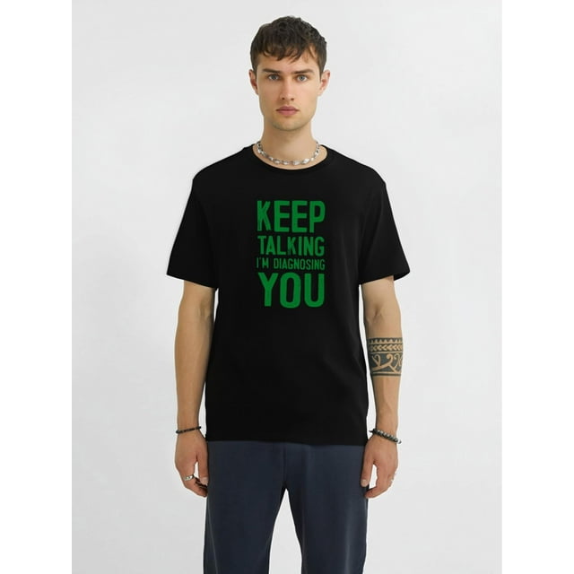 Camiseta con estampado de eslogan divertido para hombre, camiseta gráfica, ropa de verano para hombre, conjuntos para hombre, camisetas informales