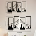thumbnail image 6 of ESTART 4 PCS Metal Mountain and Forest Wall Art, Minimalist Line Design Nature Decor for Living Room, Bedroom,  Office (47"L x 26"W), 6 of 9