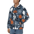 thumbnail image 3 of Kdxio Halloween Print Men Hoodies Casual Hoodies for Men with Zip Pockets Full Zip Long Sleeve Sweatshirt Sports Hooded Jacket-X-Large, 3 of 5