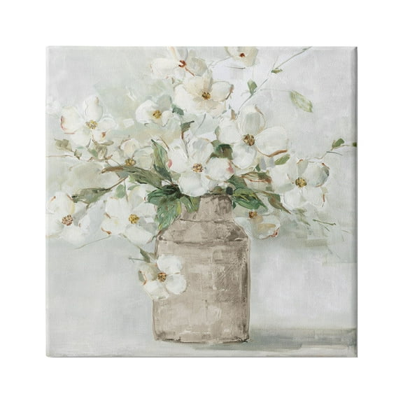 Stupell Industries Lady's Smock Floral Bouquet Rustic Milk Tin Blooming, 36 x 36, Design by Sally Swatland