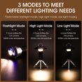 thumbnail image 4 of Lámpara de carpa Linterna de tienda de campaña portátil para exteriores con trípode desmontable, luz de emergencia LED recargable por USB, luz magnética trasera con lazo colgado WEST BIKING Lámpara de carpa, 4 of 7