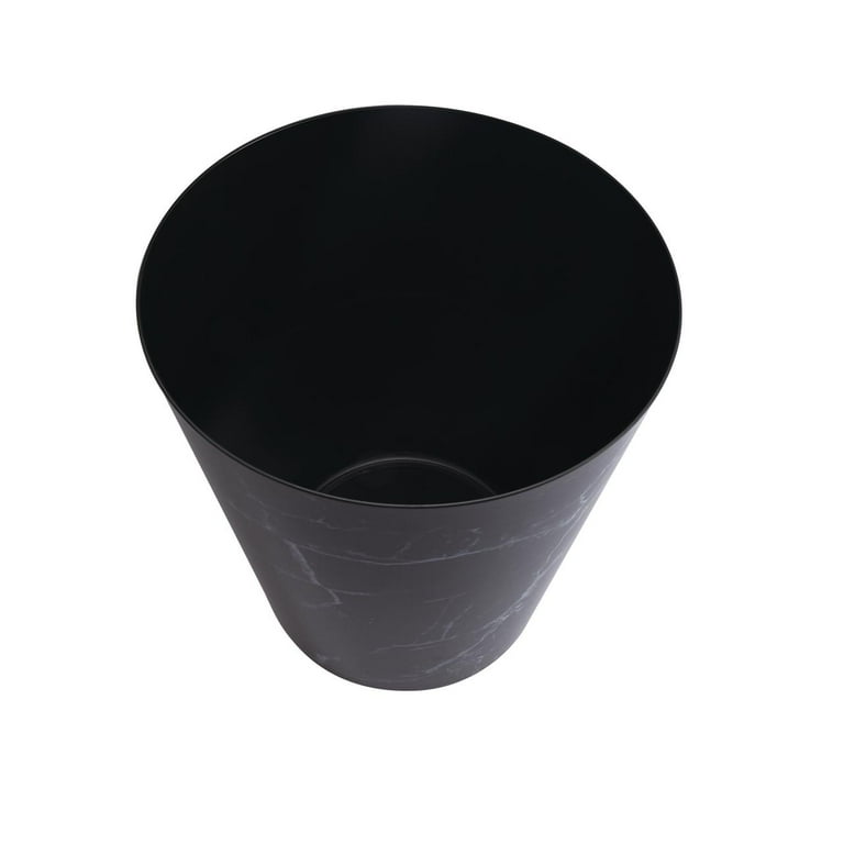 Mainstays 5 Gallon Trash Can Plastic Office Trash Can Black