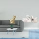 thumbnail image 2 of Estatua de cisne gato, figura decorativa, escultura animal, arte, artesanía, adorno para chimenea, esculturas de resina, adorno para pastel, figuras d, 2 of 8