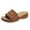 Brown, variant on Anuirheih Slip on Sandals Women,Metal Buckle Thick Bottom Fringed Beach Slippers Women's Orthopedic Wedge Sandals(Black)