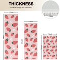 thumbnail image 4 of Red Strawberry Plants Fruit Flower Pink Pattern Kitchen Rugs Sets Of 3,Kitchen Runner Rugs Non Skid Washable,Decorative Kitchen Floor Mats for Kitchen,Sink,Laundry,17"x30"+ 17"x47" + 17"x59", 4 of 6