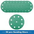 thumbnail image 3 of Unique Bargains Sanding Discs 5 Inch 9 Hole 1000 Grit Round Hook and Loop Sandpaper Aluminum Oxide Green 50 Pcs, 3 of 6