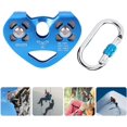 thumbnail image 4 of Polea De Escalada, Kit De Carro De Tirolesa En Forma De Corazón Mosquetón Polea Tándem Doble con Mosquetón En Forma De O para Escalada En Roca, 4 of 5