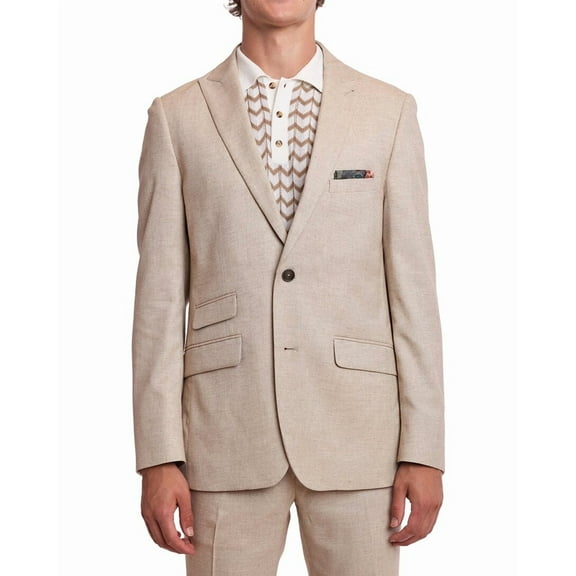 Paisley & Gray mens Ashton Slim Fit Linen-Blend Jacket, 36R