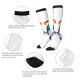 thumbnail image 3 of Naloa Happy Pride Gnome Thigh High Socks Extra Long Stretchy Sock Women Over Knee High Opaque Stocking Daily Wear, 3 of 6