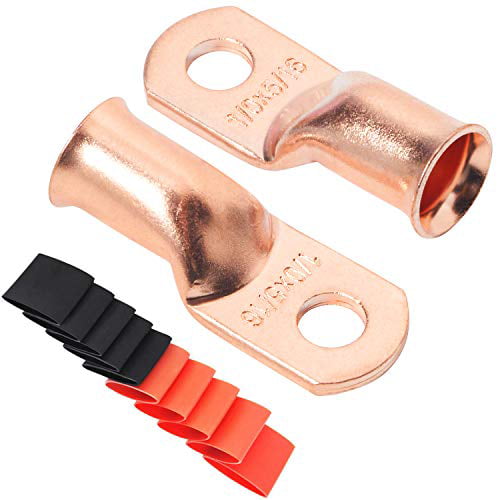 Copper Battery Ring Terminal Connectors UL Listed AWG Cable Wire Lugs Ends Assor for sale online 