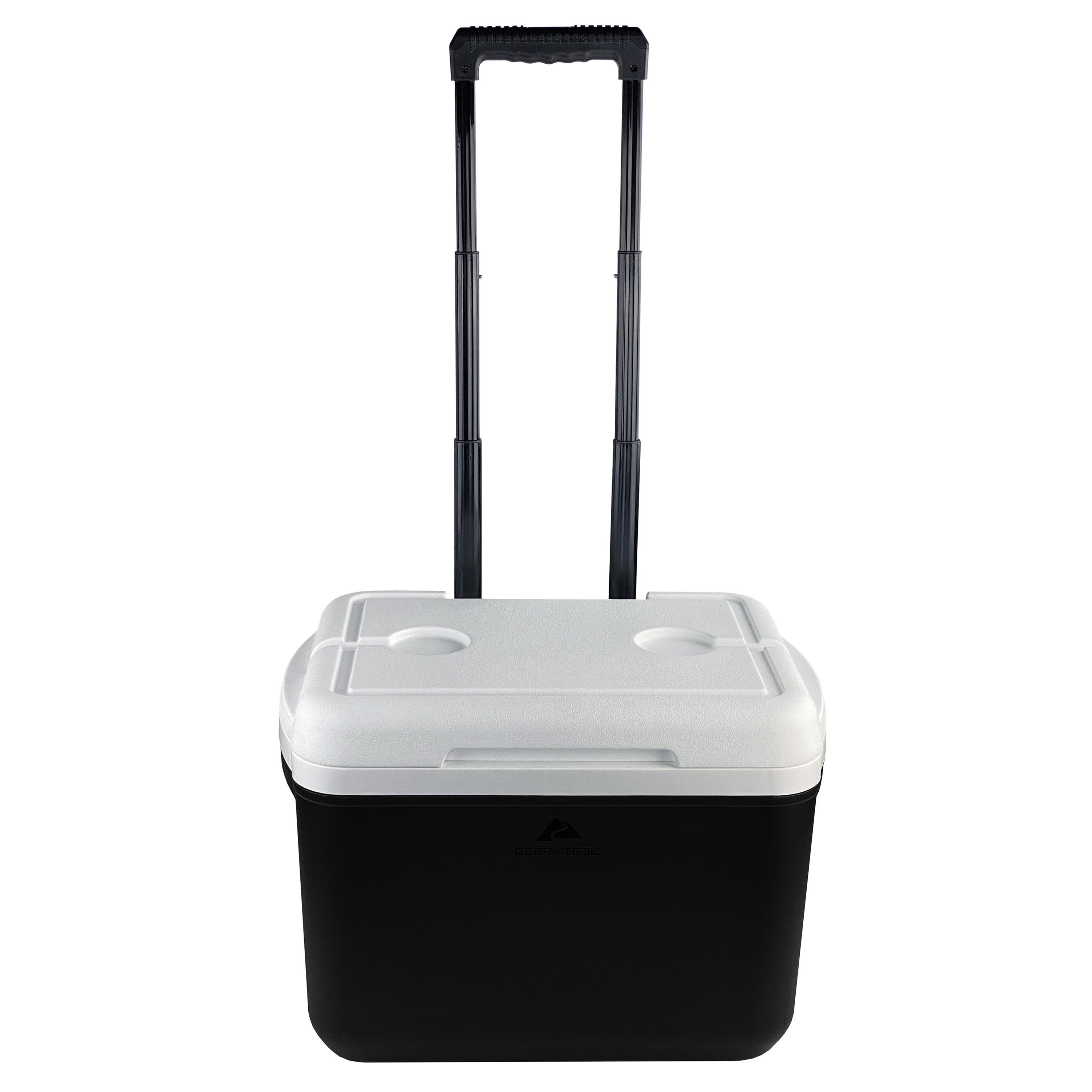 Ozark Trail 30 Quart Capacity Hard Side Wheeled Cooler, 42-Can, Rich Black