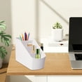 thumbnail image 6 of Small Multifunctional Desk Organizer, Plastic Caddy with Compartments for Pens, Brushes and Bathroom Accessories, 6 of 6