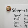 thumbnail image 2 of Christmas Holiday Santa Jolly Sparkle Kitchen Refrigerator Locker Button Magnet, 2 of 6