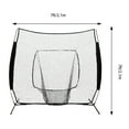 thumbnail image 2 of Black Pro Baseball Softball Hitting Pitching Net Baseball Backstop Practice Net, 2 of 16