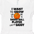 thumbnail image 4 of Inktastic I Want To Grow up To Be A Basketball Player Like My Daddy Girls Baby Dress, 4 of 5