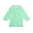 thumbnail image 7 of Gaukiv Men's Three Quarter Sleeve Shirts Raglan Crew Neck Shirts Solid Color Baseball Tops Light Green M, 7 of 7