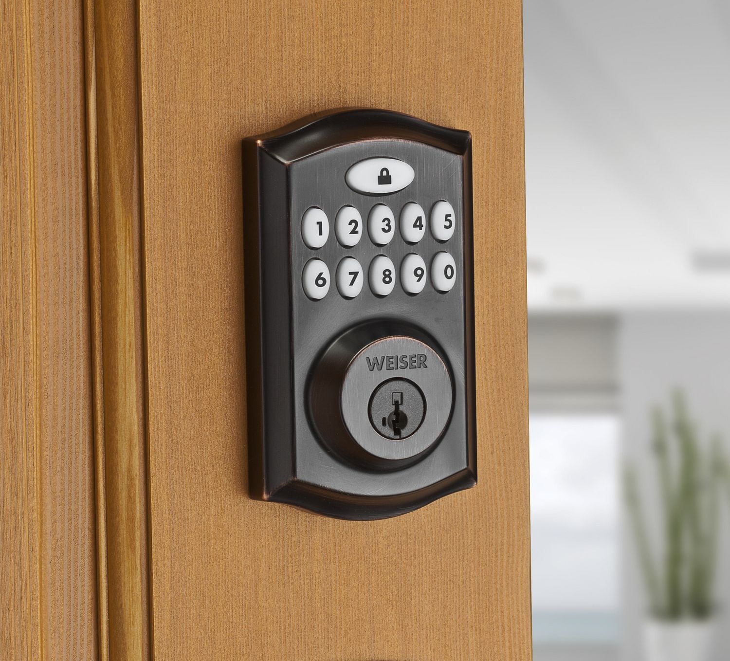 Weiser Keyless Entry Deadbolt with SmartCode 10 , Venetian Bronze