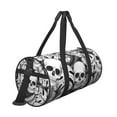 thumbnail image 4 of Sigee Skull and palm leaves Printed Multi-compartment Sports Gym Bag for Men and Women Large Capacity Travel Bag, Overnight Bag, 4 of 8