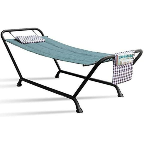 Sorbus  Hammock Bed with Stand, Features Deluxe Pillow and Storage Pockets, Supports 500 Pounds Green