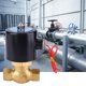 thumbnail image 3 of Válvula solenoide normalmente cerrada de dos vías de latón para vapor de aire y agua (DC24V), 3 of 8