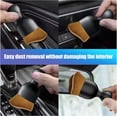 thumbnail image 3 of 1 PC Car Interior Dust Brush, Nano Fiber Bristles Crevice Detail Brush, Auto Beauty Brush, Car Dash Cleaning Soft Brush, Applicable for Air Vent, Dashboard, Emblems, Engines (Brown), 3 of 5