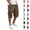 #01 Coffee, variant on Men's Cargo Shorts Casual Cotton Drawstring Elastic Waist Lightweight Hiking Bottoms Breathable Multi-Pocket Work Pants, #01 White, M