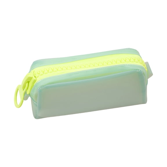 Transparent Pencil Case, Large Capacity Clear Pen Pouch with Lightweight Zipper Design, Colorful Exam Stationery Bag Fors Writing Supplies and Daily Organization