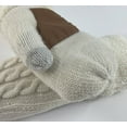 thumbnail image 5 of Xfvqtps Mens and Womens Mittens Full Fingered Knitting Thickened Plush Lining Solid Color Simplicity Non-Slip Windproof Warm for Cold Weather Winter Gloves White, 5 of 6