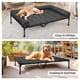 thumbnail image 5 of Cama de refrigeración elevada para perros Veehoo CWC2331B con cojín XL negra, 5 of 7