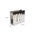 thumbnail image 2 of Stainless Steel Paper Napkin Holder Cutlery Cutout Dining Tissue Dispenser Table Decor Rack, 2 of 6