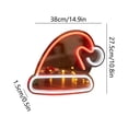 thumbnail image 4 of Byndra Christmas Neon Santa Claus Light, Indoor LED Holiday Light Sign, Christmas Decoration for Room Window Wall Party Decor, 4 of 4