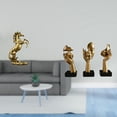 thumbnail image 2 of Estatua De Caballo Pensador De Resina Hecha A Mano, Figura De 30 Cm De Alto, Arte Abstracto, Decoración De Mesa Para Oficina, Hoteles, Estantería, Sala De Estar Y Chimenea., 2 of 8