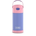 thumbnail image 2 of Termo para Niños FUNTAINER Botella de Agua 350 mL con Pajilla Morado/Rosa, 2 of 7