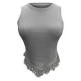 thumbnail image 5 of Women Sleeveless Crop Tops Plus Size, Lace White Blouses for Women Previous Orders Summer Tops for Women 2025 Trendy Casual My Orders Placed By Me my orders, 5 of 5