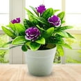 thumbnail image 5 of Travelwant Artificial Potted Flower Fake Flowers in Pot Silk Rose Bouquet Decoration Fake Plants Floral Arrangement for Table Centerpieces Home Office, 5 of 7