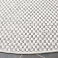 thumbnail image 5 of SAFAVIEH Sisal All-Weather Delroy Solid Indoor/Outdoor Area Rug, Grey/Ivory, 6'7" x 6'7" Round, 5 of 8