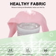 thumbnail image 3 of Loritta 20 Pairs Womens Ankle Socks Bulk Pack, Moisture Wicking Breathable Low Cut Socks Colorful, Size 10-13, 3 of 6