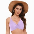 thumbnail image 3 of UAYOTSE Women's Bikini Tops Twist Front Cross Back Adjustable Straps Padded Swimsuit Bathing Suit Top,Sizes XL, 3 of 9