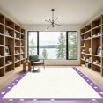 thumbnail image 2 of ODIKA 5'x7' Machine Washable Non-Slip Area Rug, Minimalist Purple High Traffic Rug, White, 1088221, 2 of 7