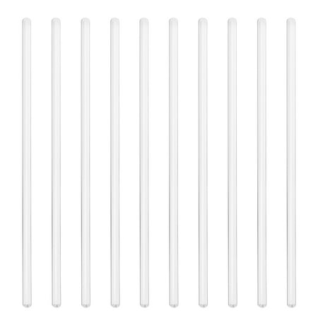

UKCOCO 10PCS Long High Temperature Resistant Glass Stirring Rods Clear Harden Glass Sticks for Stir Hot Cold Beverages Cocktails Drinks Mixtures