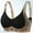 Black, variant on iHPH7 Sports Bras for Women Seamless Jelly Bras Wirefree Padded Push Up Adjustable Straps Workout Yoga Gym Activewear Athletic Bra Black L