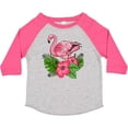 thumbnail image 3 of Inktastic Flamingo with Tropical Flowers Boys or Girls Toddler T-Shirt, 3 of 5