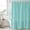 Turquoise, variant on Turmeric Color Long Shower Curtain Set,Waterproof Shower Curtains for Bathroom,Abstract Woven Texture Vintage Minimalist Washable Fabric Bath Curtain for Bathtub Decoration with Hooks 72x84 Inches