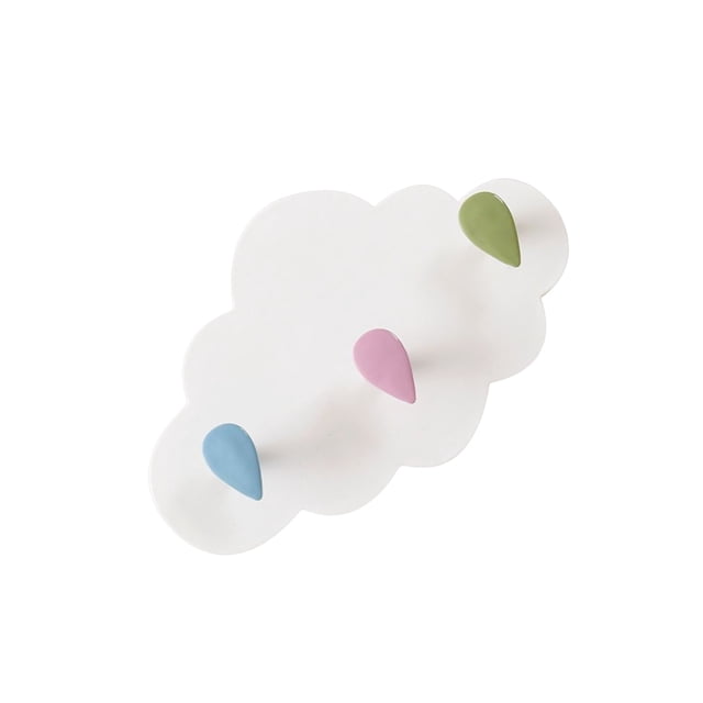 Bewildely Ganchos Nube Secado de platos sin costuras Colgante Autoadhesivo Sin perforación Estilo simple Suministros de cocina para accesorios Almacenamiento y organización del hogar