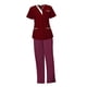 thumbnail image 2 of Uniformes de enfermería, conjuntos de batas para mujer, disfraz de enfermera cómodo para médico, pantalones deportivos superiores para esteticista de Rojo Yinane Uniforme de enfermera, 2 of 8
