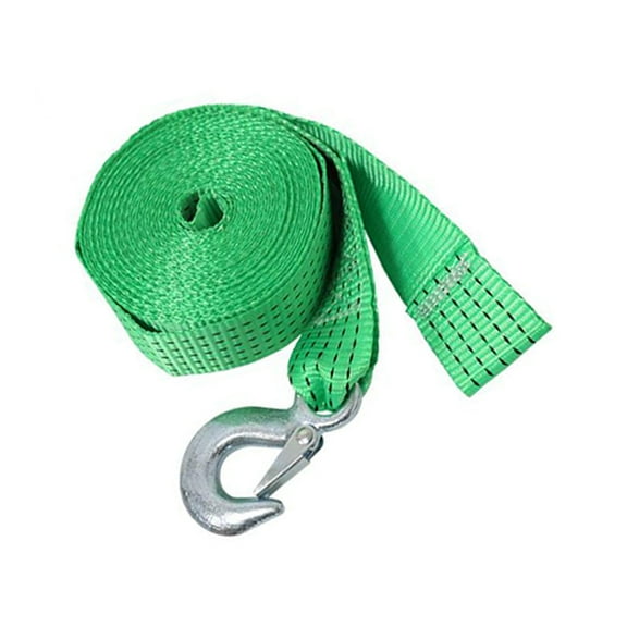 BIBABLYKE 19.7/26.2/32.8ft Trailer Winch Strap with Safety Hook for Towing Vehicles Boats and Jet Ski Replacement Heavy Duty Strap